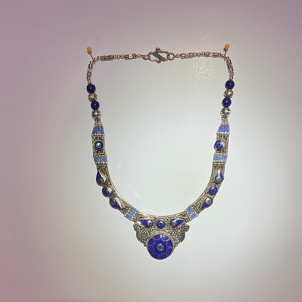 NWOT TIBETAN SILVER HANDCRAFTED BEADED NECKLACE - Picture 8 of 11